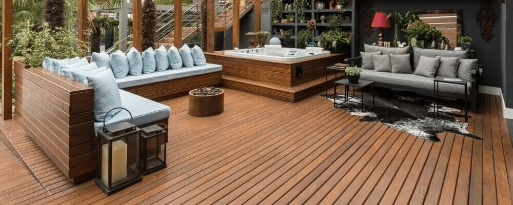 Decks para balcones, deck para albercas, jardín, bastidor e interiores. Asesoría y envío |  Ambience
