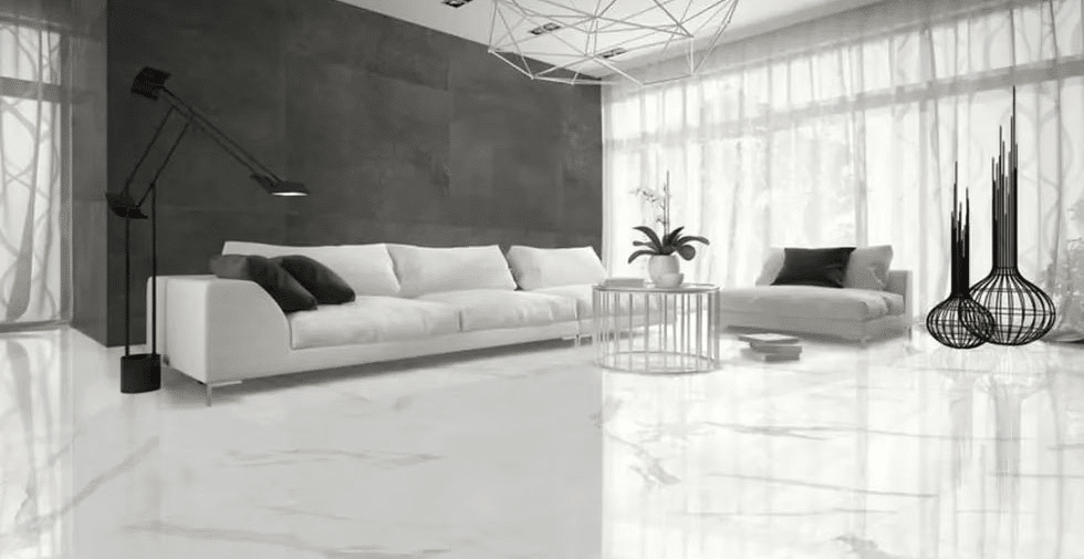 Piso de porcelanato y esmalte para espacios interiores para dejar marcas de belleza en tu hogar | Ambience