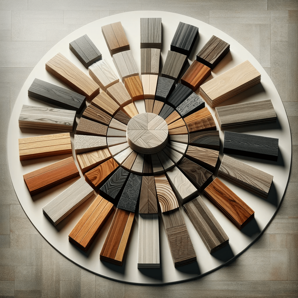 Selección de diferentes tipos de pisos de ingeniería, mostrando una variedad de texturas y colores | Ambience Floors