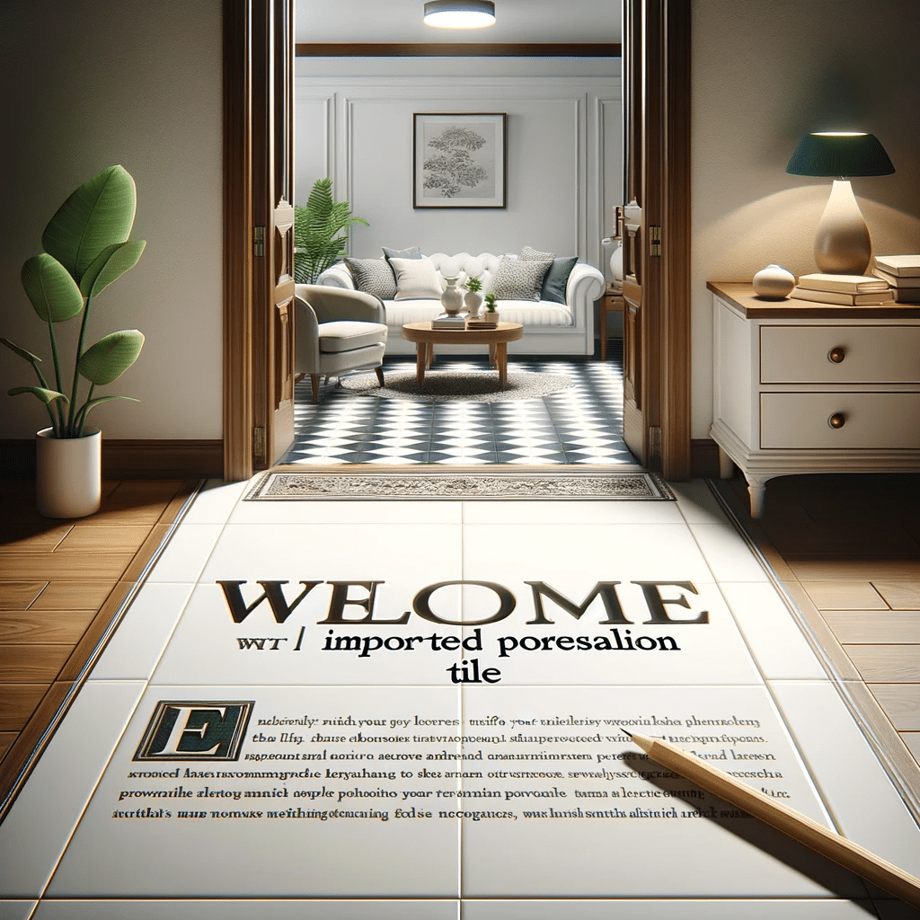 Recibidor moderno con piso de porcelanato importado | Ambience Floors