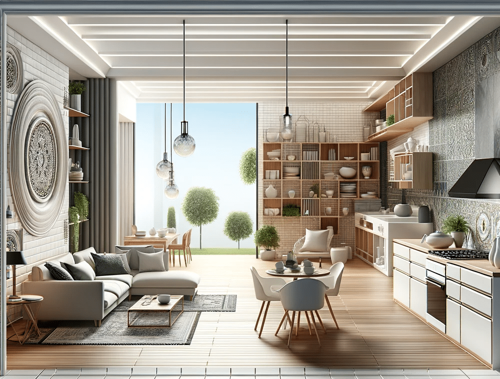 Espacio elegante con porcelanato importado en resumen | Ambience Floors