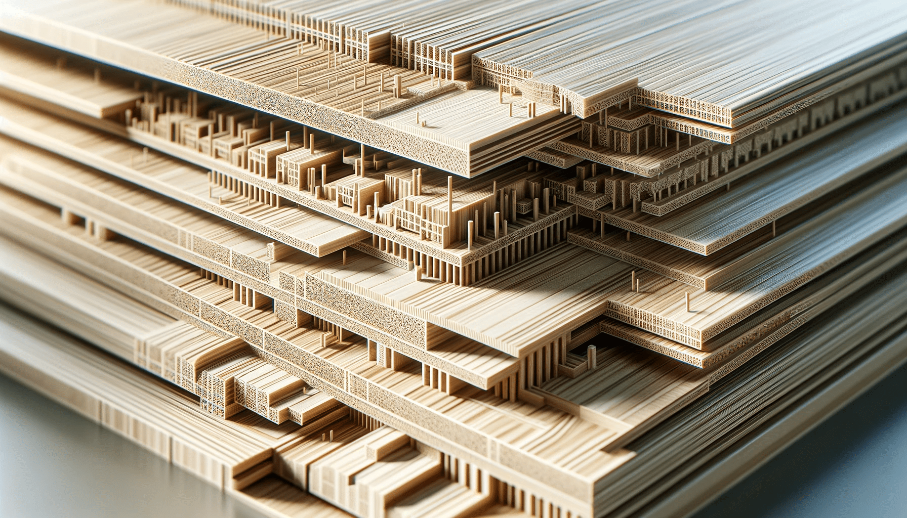 Detalle de piso de ingeniería mostrando capas y textura | Ambience Floors