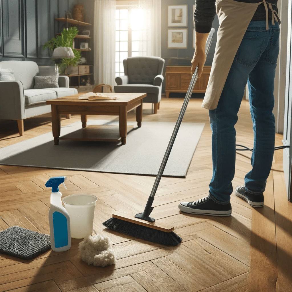 Limpieza y mantenimiento de piso de madera en interior bien cuidado | Ambience Floors
