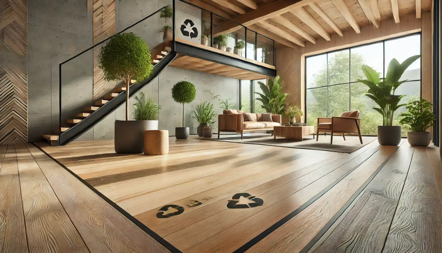 Tendencias sostenibles en diseño de interiores con suelos de maderas reciclada y local. | Ambience Floors