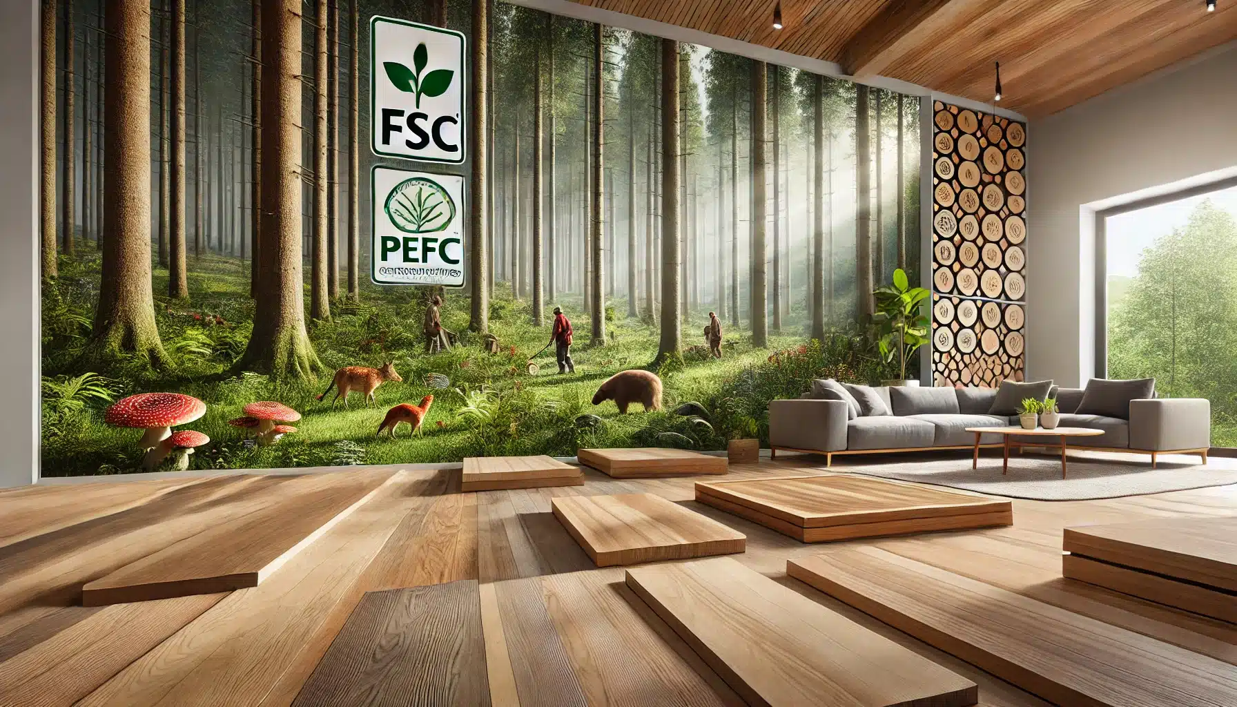 Importancia de la certificación forestal en suelos de maderas, destacando FSC y PEFC. | Ambience Floors