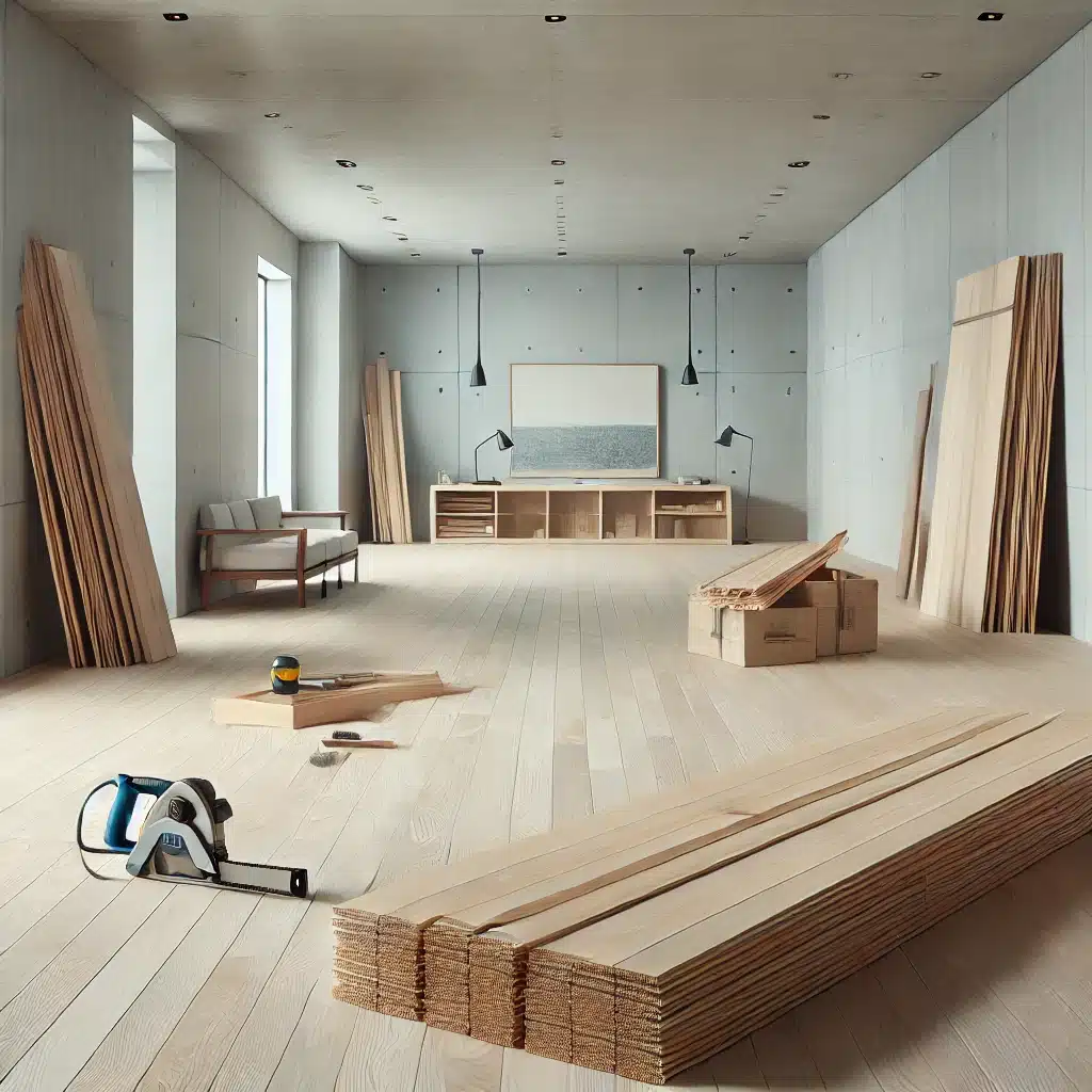 Habitación limpia y nivelada para instalación de madera | Ambience Floors