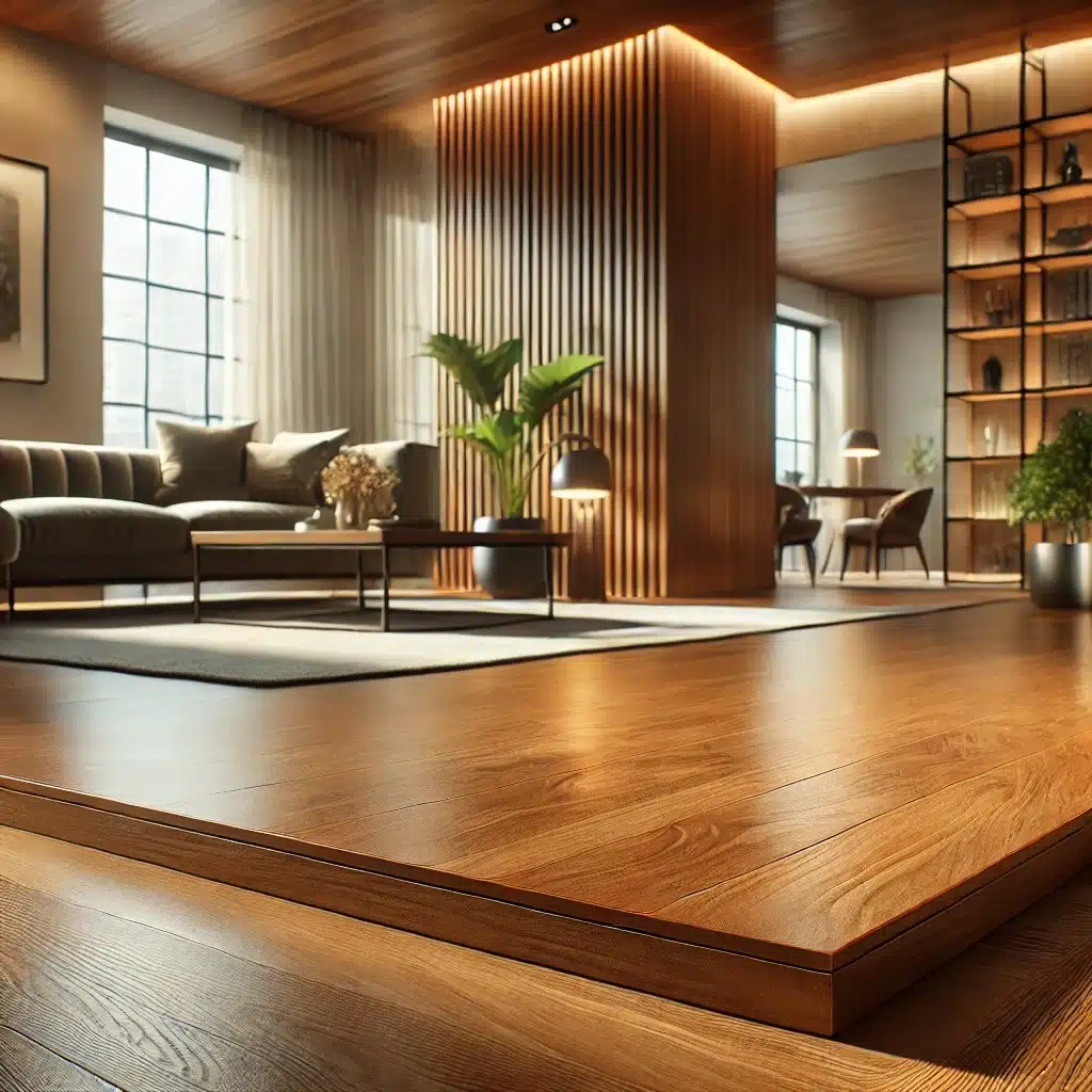 Piso de madera elegante en sala de alta calidad | Ambience Floors